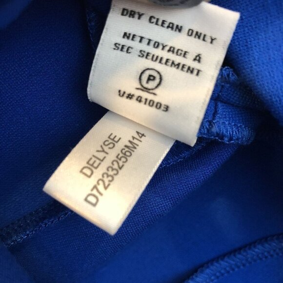 Diane von Furstenberg DVF Size 2 Delyse Full Skirt Mini Dress A-Line Cobalt - Picture 14 of 14